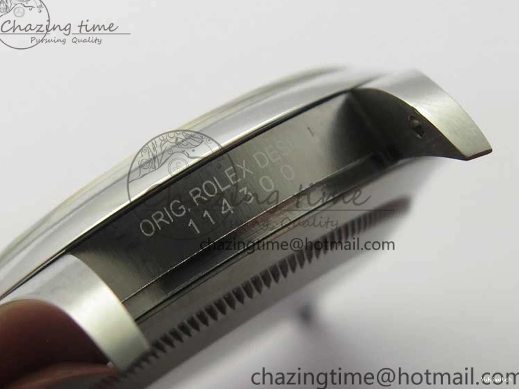 Best 39mm 114300 on A2824 UBF Bracelet Perpetual Edition SS Oyster White Dial 0204